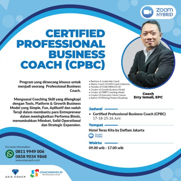 CPBC (CERTIFIED PROFESSIONAL BUSINESS COACH)